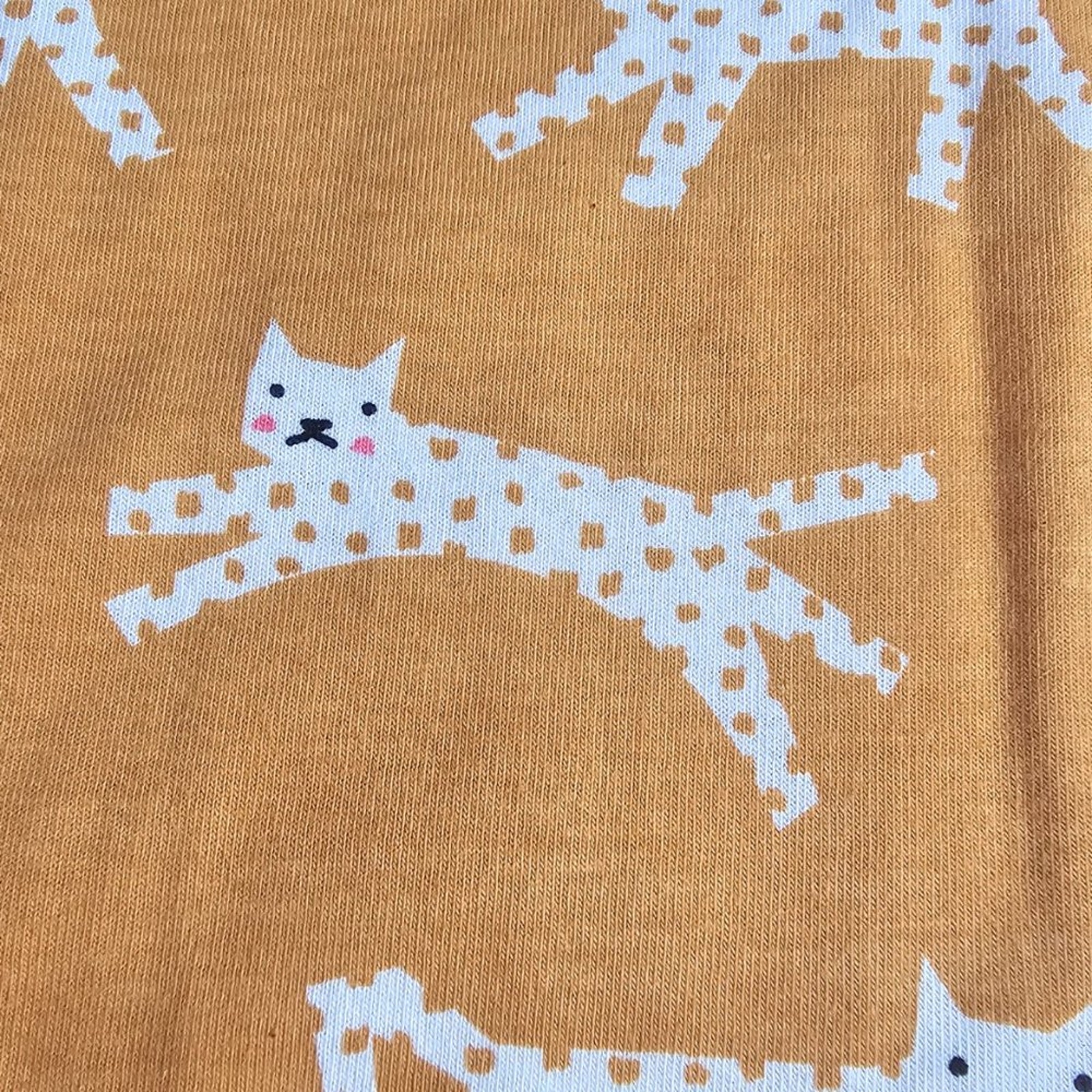 Winter Water Factory Helsinki Relaxed Fit Dress Cats Gold Size Xs Nwt — image 5 of 7
